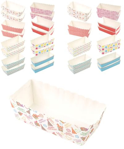 100Pcs Mini Moules à Pain en Papier Jetables - Rectangulaires pour la Cuisson de Gâteaux et Pains