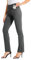 WILLIT 33 Damen Kleid Yoga-Hosen Stretch Hose gerades Bein Arbeitshose Elegante Büro Gürtelschlaufen Freizeithose mit 4 Taschen Dunkelgrau XL
