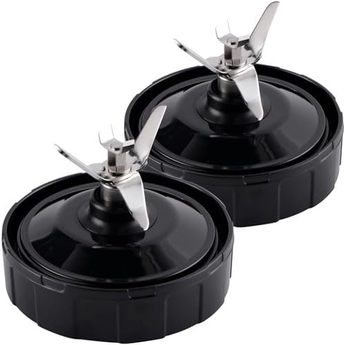 Equust 2-pack 7-Fins Extractor Blade Assembly Blender Blade Replacement Parts Compatible with Nurti Ninja Blenders Auto iQ BL480 BL482 BL642 BL682 NN102