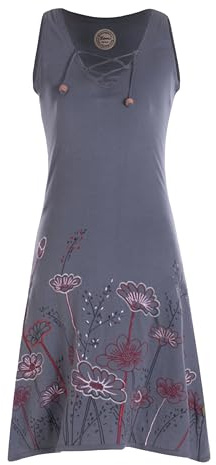 Vishes - Alternative Bekleidung - armloses Damen Longshirt-Kleid Mini-Kleid Tunika-Kleid T-Shirtkleid