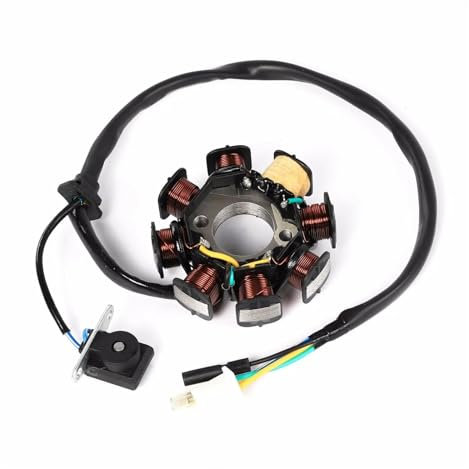 Statorspule DC Zündung Stator Magnetspule Generator 8 Pole für GY6 50cc 70cc 90cc 110cc 125cc Scooter Moped ATV Quad Pocket Bike