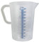 Lubrisolve Caraffa graduata da 2 litri con beccuccio a V, plastica resistente, doppia scala convessa, forte, robusta