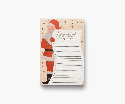 RIFLE PAPER CO. Santa's List Notepad