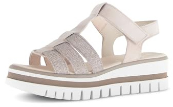 Gabor Damen Sandaletten, Frauen Sandalen,Best Fitting,Sommersandalen,bequem,flach,Sommerschuhe,Freizeitschuhe,Rouge/rosato,37 EU / 4 UK