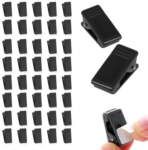 40 Stück Selbstklebend Kunststoff Federclips,Klebrige Fotoclips,Outdoor Digital Poster Selbstklebende Wandclips,Klein Selbstklebender Zettelhalter,Mini Wandclips Klebeklammern,Wandteppich Befestigung