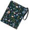 craspire Buchumschläge Mit Blumenmotiv Schwarzer Buchschutz Mehrschichtige Buchhülle Für Taschenbücher Waschbarer Buchumschlag Aus Stoff Mit Zusätzlicher Hüllentasche Für Buchliebhaber Geschenke
