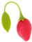 Infusore Per Tè Silicone Forma Di Fragola Con Manico Flessibile Filtro Per Tè Sfuso E Bustine Colore Rosso E Verde Teiera E Tazza