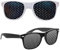 Domicubes 2 Stücke Lochbrille für Augentraining, Weiß Schwarze Gitterbrille Rasterbrille Pinhole Glasses Rasterbrille Augentraining Raster Brille Augentrainer Lochbrille zur Entspannung der Augen