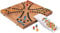 LOGOPLAY Tock für 4 Spieler mit Metallverschluss - Spielfeld 27 x 26 cm - Gesellschaftsspiel mit Spielkarten