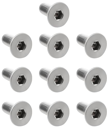LT Easiyl Rear Brake Reservoir Cap Screws, 10pcs, M4x0.7x10mm | Compatible with Suzuki GSF 600 S Bandit, 1995–2004