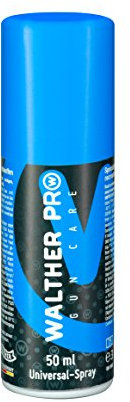 Walther Gun Care Pflegeset, Universal Spray für Sport- und Freizeitwaffen, Airsoft, Paintball, Airgun Zubehör, 50 ml