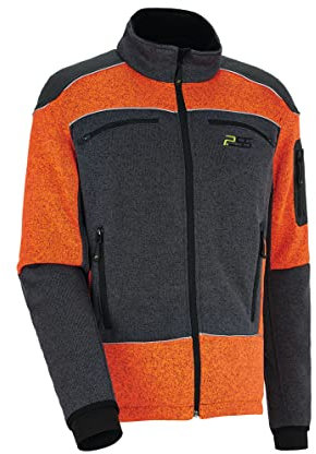 PSS Faserstrickjacke X-treme Arctic Orange/Grau Größe L