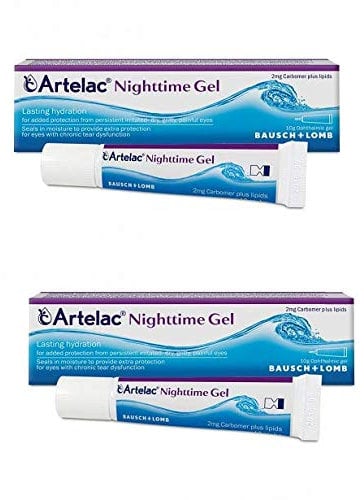 2 x Artelac Nighttime Gel 10g - Deep Night Hydration for Persistent Eye Dryness