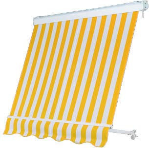 Tenda da sole con cassonetto Dimensioni L150xH260 cm-Tessuto Corti 100% Acrilico-2 Anni di Garanzia (su tutti i componenti)