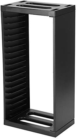 Dpofirs Game Storage Tower para Slim Pro,Double Layer Storage Shelf Universal,18 Game Discs Game Disc Storage Shelf,Large Capacity Storage Tower Multifuncional para Game Enthusiast