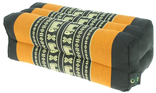 Namesakes Kapok Material Yoga Block Meditationskissen - Stützrolle - Orange Schwarz Elefant