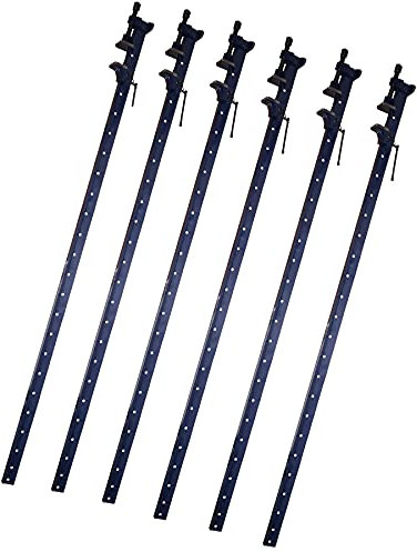 Schraubstock mit T-Griff, 1800 mm, Gusseisen, 6 Stück