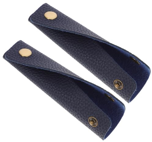 VALICLUD 2 Stück Taschengriffwickel Aus Pu-Leder Handtaschengriffabdeckung Für Gepäck Handtaschen Und DIY-Taschen Griffschutz Zum Austauschen Und Dekorieren 5.12 X 4.13 Zoll