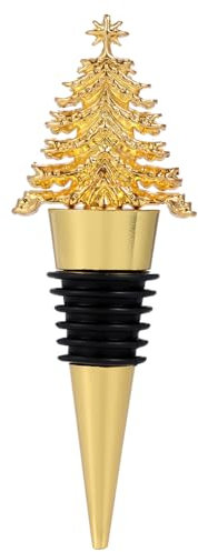 Luxshiny Bottle Stoppers Wine Bottle Stoppers Christmas Tree Shape Wine Bottle Metal Bottle Stopper Suitable for Bottle Stopper for Wine and Beer Collection