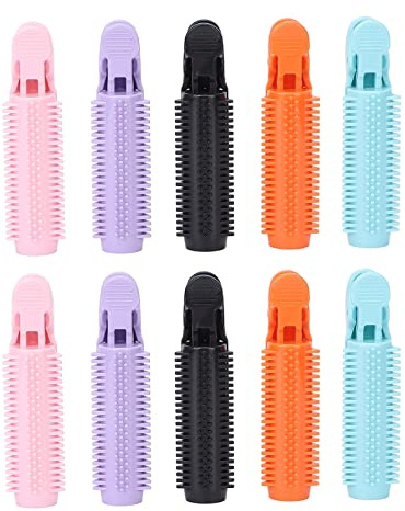 10 Stück Lockenwickler Rollen, Haarwurzel Clip Haar Volumizing Curling Roller Flauschige Haarspange Styling Werkzeug für Frauen Mädchen
