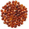 Lose Perle aus baltischem Bernstein mit gebohrtem Loch - 10 Grams - 6-8 mm - Polished Cognac