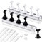 2 Set Acryl Nägel Kunst Praxis Ständer,Magnetische Nagelspitzen Halter Training Fingernagel Display Ständer,für Nagelspitzen Übung, Falschen Nagel Maniküre Werkzeug(Schwarz und Weiß)