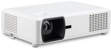 Viewsonic LS610WH LED Business/Education Beamer (WXGA 1280x800, 4000 Lumen LED Meetingraum Beamer, HDMI x2, 10W Lautsprecher, HV Keystone, LAN Control) weiß