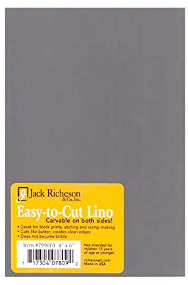 Richeson Easy To Cut Unmounted Linoleum 4x6 Sheet