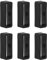 6 Stück 20mm Uhrenarmband Schlaufen Kompatibel mit Garmin Vivoactive 3/Venu/Vivomove 3/Luxe/Style/HR Armband Verschlussring Silikon Uhrenarmband Halter (Schwarz)