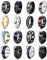 Adramata 16 Stück Ringe Herren - Edelstahl Herren AnStringe Coole Band Ringe Spinner Anti Stress Silber und Schwarz