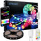 WiFi Striscia LED RGBIC 4 Metri, Retroilluminazione TV Music Sync, Striscias LED Colore Gradiente di Controllo del Segmento, Funziona con Alexa e Google Assistant, Modalità Gradiente Personalizzata