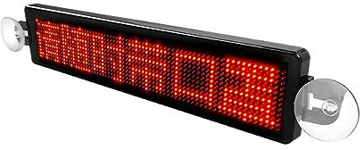 Kanduo JSY Affichage Défilement Mobile de Signe programmable de LED de Voiture, écran de Panneau d'affichage de Message LED programmable (Color : D)