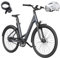 ADO E-Bike Air 28 Elektrofahrrad,Pedelec Riemenantrieb,28 Zoll, 1 Gang, Heckmotor, 345,00 Wh Akku, ebike Damen/Herren, 36V 250W Bürstenloser Motor,Grau
