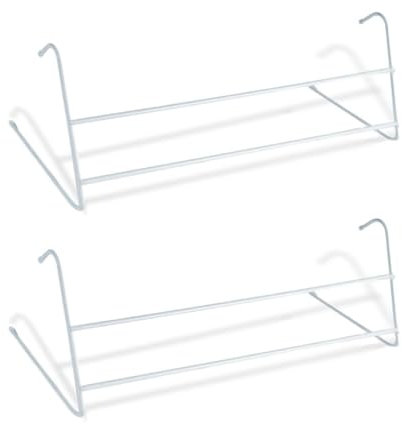 PaMeer® Space-Saving 2-Bars Radiator Airers: Metal Radiator Towel Rail, Clothes Drying Rack, Anti Slip & Scratch Hanging Clothes Airer, Durable, Efficient, and Versatile 2-Bar Clothes Airer Set (2)