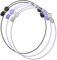 PATIKIL Kropfband 3Stk Elastische Verstellbare Taille Krop Tuck Gerät für Verstecken T-Shirts Pullover Haube Transform Top Stil Kleidung Dekoration Schwarz Grau Lila (S Größe)