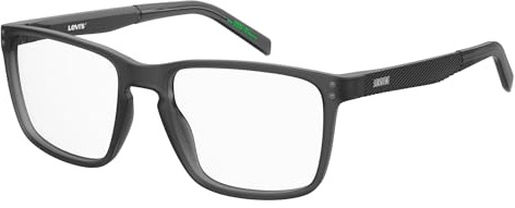 LEVI'S Brille mit Sehstärke für Unisex optional mit Sonnenbrillentönung oder Blaulichtfilter, Rechteckig, gefertigt aus Öko-Polyamid, Modell: 108087 (inklusive Brillenetui)