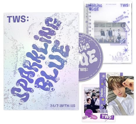 Pledis Ent. TWS - 1st Mini Album [Sparkling Blue] (LUCKY Ver.) Out Box + Fotobuch + Sticker + CD-R + Polaroid + Nmae Tag + Photocard + 3 Extra Photocards