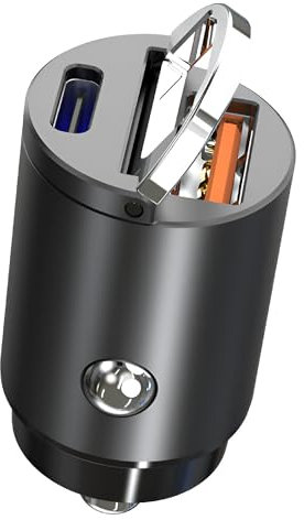 MMOBIEL USB-C Auto Ladegerät – 45W Zigarettenanzünder Adapter Schnelles Laden – Kompaktes Auto Telefon Ladegerät – Dual USB Kompatibel mit iPhone 16 15 14 13 Pro Max, Samsung S24 S23 S22