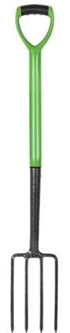 Hardys Garden Tools - Garden Fork Heavy Duty | Long Handled Garden Fork 97cm, 4 Tooth Carbon Steel Head, Rust Resistant, Lightweight | Digging Fork for Borders, Mucking Out, Soil