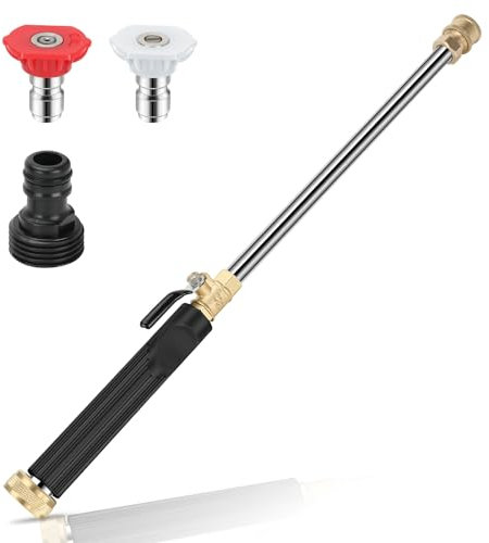 DriSubt Jet Nozzle Power Washer für Gartenschlauch, enthält 2 Hochdruckdüsen und Schnellanschlüsse Jet High Pressure Washer Tools
