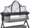 Liemuao Moustiquaire pour Berceaux Infantile Universelle avec Fermeture Éclair, Tente de Lit de Bébé en Tissu à Mailles Fines pour l'Intérieur et Plein Air (Noir, 55x100cm)