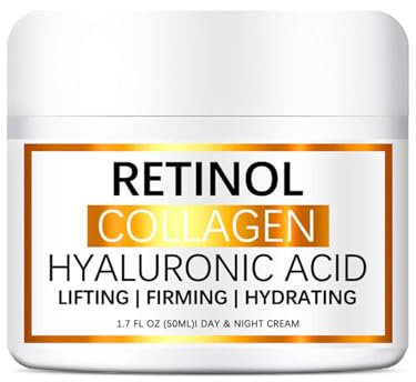 Crema a doppia azione per il viso, crema viso al collagene al retinolo per rassodare la pelle, crema viso istantanea, giorno e notte, la migliore crema idratante per il viso 1,7 ml