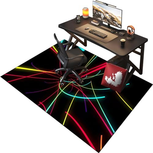80 x 120 cm Home Floor Protector Mat/Computer Chair Mat/Office Gaming Chair Mat/Rectangular Gaming Chair Rug For Carpet/Alfombrilla para Silla con Ruedas para el hogar/Oficina o Piso