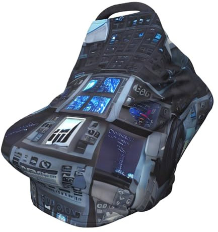 Cabin of the Future Vielseitiger Volldruck Kinderwagen-Stuhlbezug, speziell für Ihr Baby entwickelt