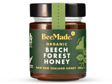 BeeMade Organic Beech Forest Honey 250g, 100% Pure New Zealand Raw Honey | BeeMade Organic Beech Forest Honey 250g, New Zealand Raw Honey, 100% Pure Honey, New Zealand Organic Honey