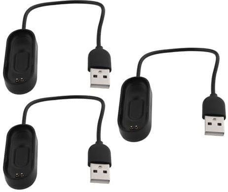 VGOL Cable de Carga para Reloj Inteligente 3 Unidades Cable de Repuesto para Cargador USB Compatible con Xiaomi Mi Band 4 Reloj Inteligente