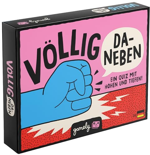 Gamely Völlig Daneben | Das Brillante Quiz für die, die gerne hoch pokern | EIN familienfreundliches Party-Spiel für Kinder, Teenies & Erwachsene | 2+ Spieler (Deutsch)