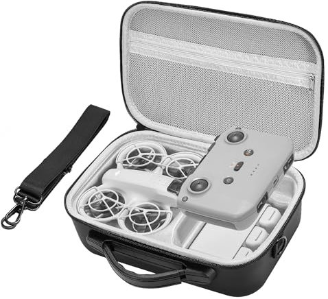 FPVtosky Custodia impermeabile per DJI Neo Drone Bag protezione anticaduta custodia compatta custodia protettiva accessori di protezione in pelle PU, nera, per DJI Neo Fly More Combo (nero), Nero ,