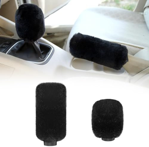JEYORZY Funda de palanca de cambios, Universal, 5 marchas, Funda Pomo Cambios Marcha Coche Antideslizante, Cubierta de Perilla de palanca de Marchas, protector de pomo adherente