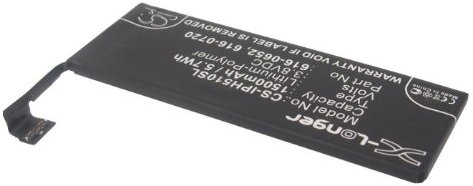 Vsdampj - Batteria compatibile con Applle A1234, A1457, A1516, A1518, A1528, A1529, A1530, A1533, iPhone 5s, ME341LL/A, fit P/N: 616-0652, 616-07199, 616-0720, 616-00 722, 616-0728